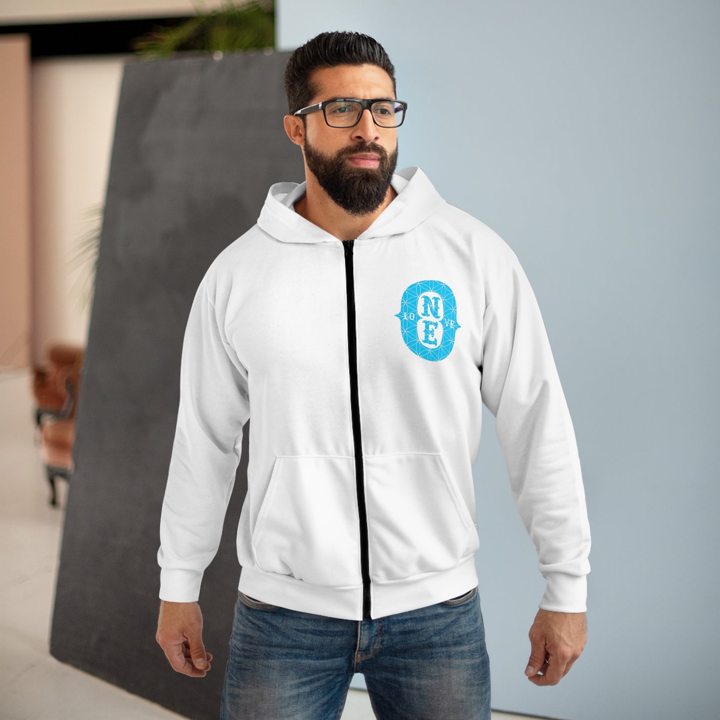 Unisex Zip Hoodie