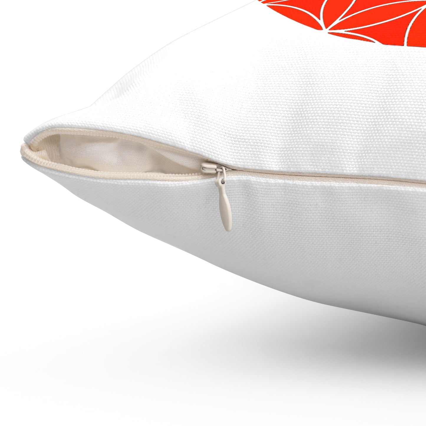 Spun Polyester Square Pillow (RED)