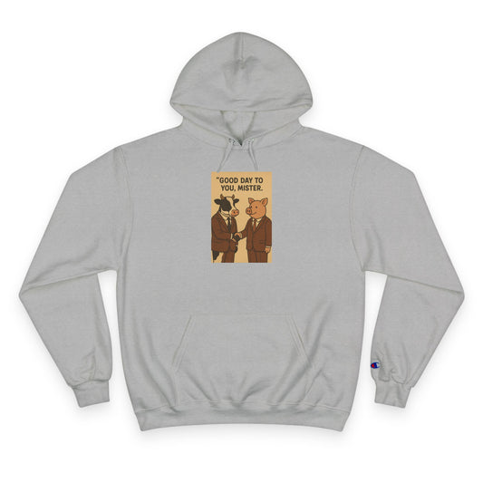 Cow for President Hoodie - Fun Graphic Champion Sweatshirt