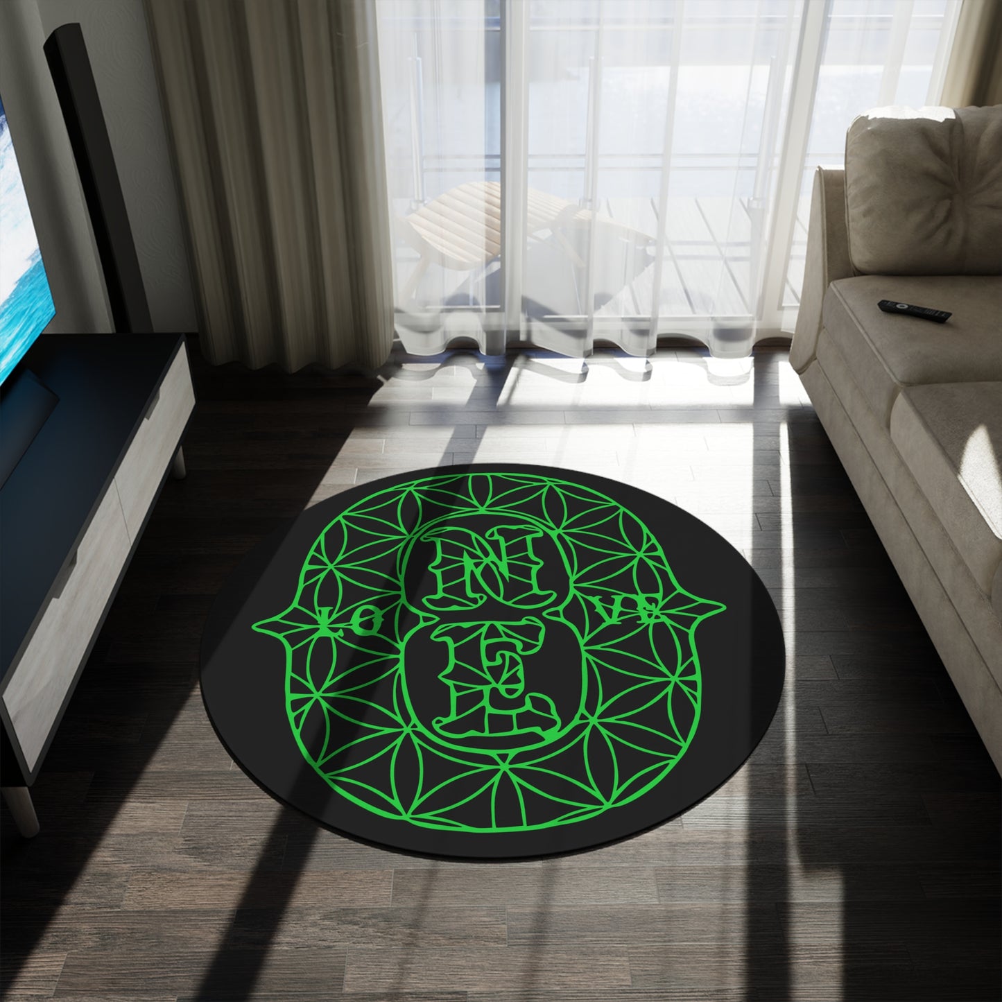 Round Rug - Black