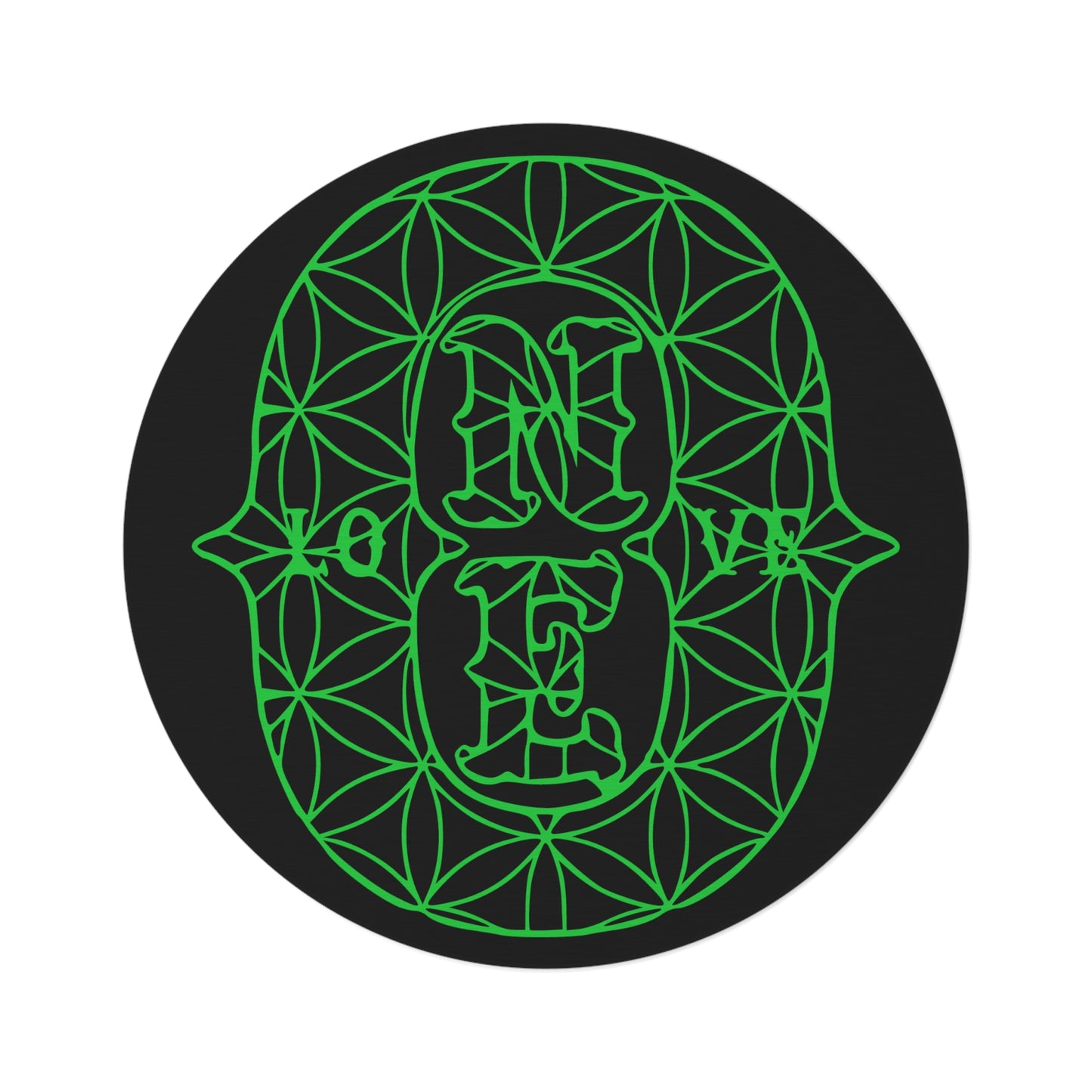 Round Rug - Black